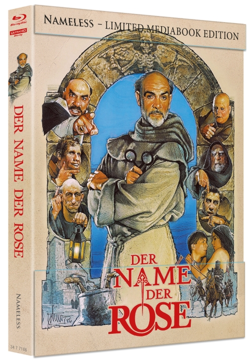 Der Name der Rose - Uncut Mediabook Edition  (4K Ultra HD+blu-ray) (A)