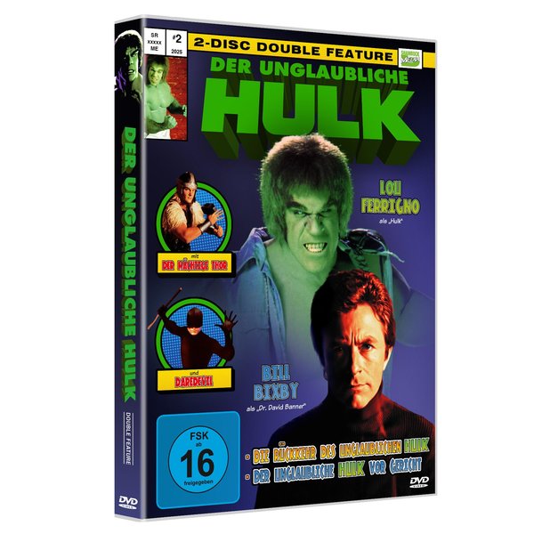 DER UNGLAUBLICHE HULK - DOUBLE FEATURE  (DVD)