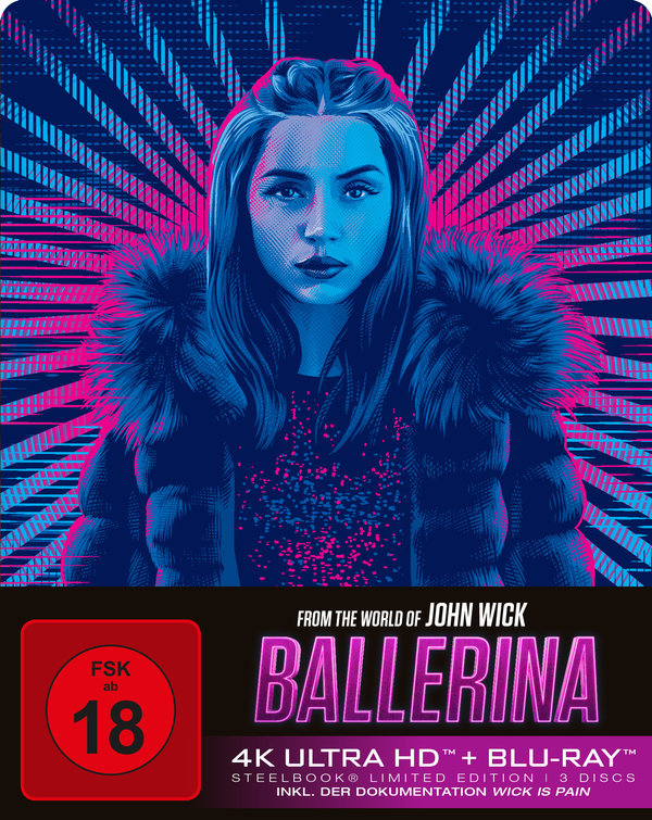 Ballerina - From the World of John Wick - Steelbook  (4K Ultra HD) (+ Blu-ray)