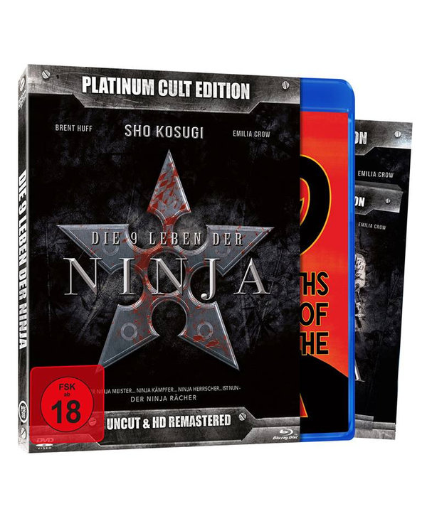 Die 9 Leben der Ninja - Limitiert auf 1000 Stück - Platinum Cult Edition - Uncut & HD Remastered (+ DVD)  (Blu-ray Disc)
