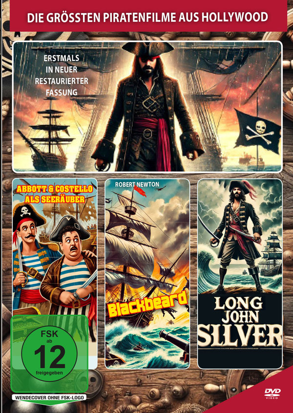 Die größten Piratenfilme aus Hollywood  [3 DVDs]  (DVD)