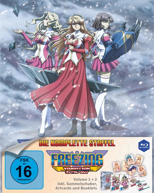 Freezing Vibration - Die komplette Staffel LTD. - Vol. 1 + 2 inkl. Sammelschuber, Artcards und Booklets  [2 BRs]  (Blu-ray Disc)