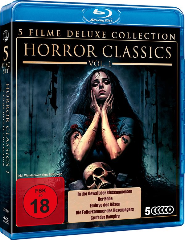 Horror Classics Vol. 1 - Deluxe Collection  [5 BRs]  (Blu-ray Disc)