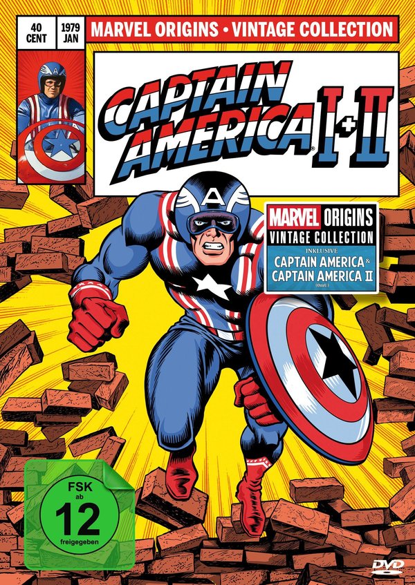 Captain America I+II - Marvel Origins  [2 DVDs]  (DVD)