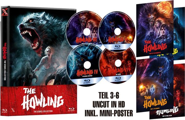 The Howling – The Sequel Collection - Uncut Mediabook Edition  (blu-ray)