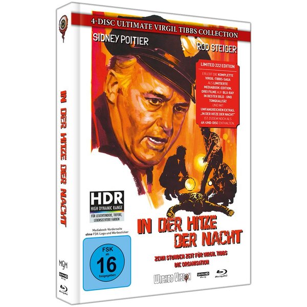 In der Hitze der Nacht - The Ultimate Virgil Tibbs Mediabook Collection  (4K Ultra HD+blu-ray) (B)