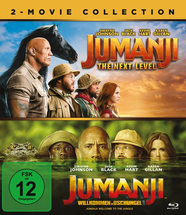 Jumanji - Willkommen im Dschungel und Jumanji - The Next Level (blu-ray)