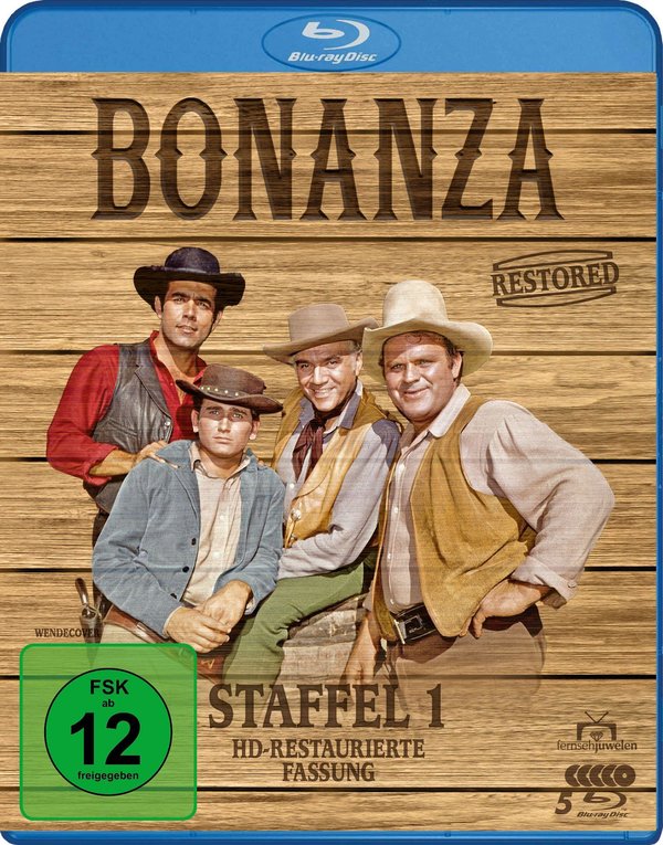 Bonanza Restored - Staffel 1: Alle 32 Folgen erstmals in HD (Paramount Restoration)  [5 BRs]  (Blu-ray Disc)