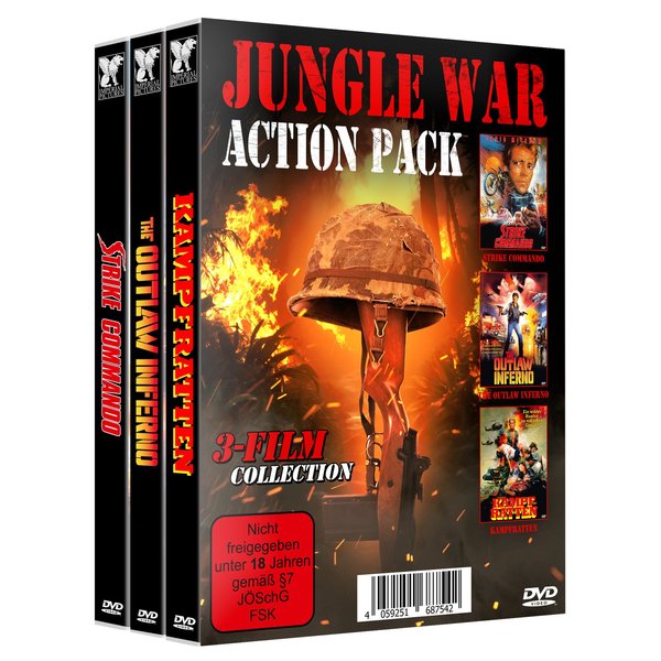 JUNGLE WAR ACTION PACK - 3 Filme Bundle  [3 DVDs]  (DVD)
