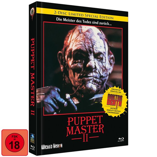 Puppet Master 2 / Puppet Master: Doktor Death - Uncut Mediabook Edition  (blu-ray) (C)