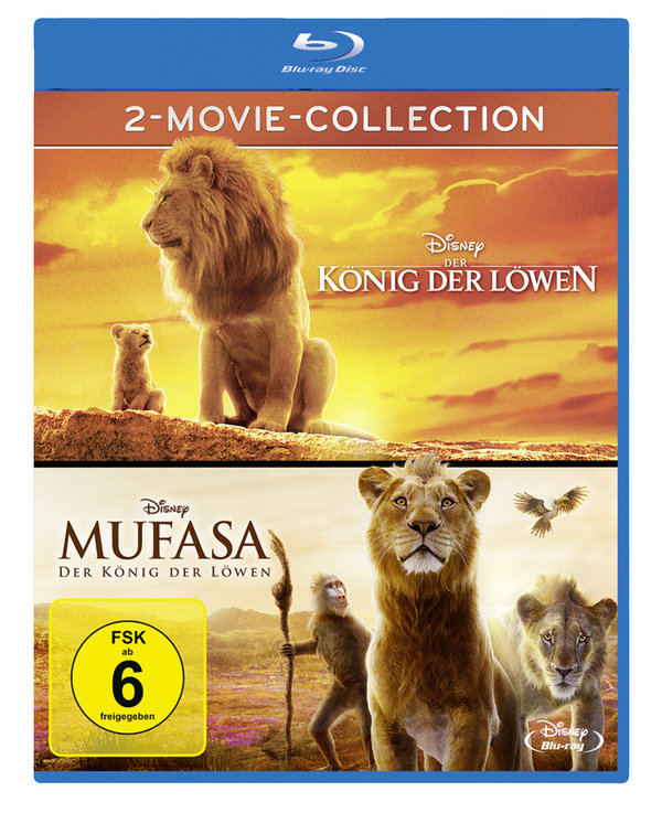 Der König der Löwen+Mufasa (Live-Action)  [2 BRs]  (Blu-ray Disc)