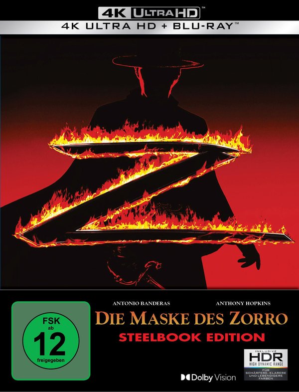 Die Maske des Zorro - Limited Steelbook Edition  (4K Ultra HD+blu-ray)