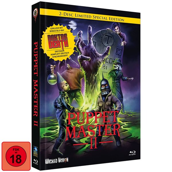 Puppet Master 2 / Puppet Master: Doktor Death - Uncut Mediabook Edition  (blu-ray) (A)