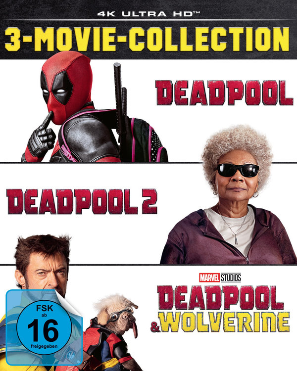 Deadpool - 3-Movie-Collection  (4K Ultra HD)